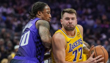 Luka Doncic scores 42, but is hampered by injury in Lakers' loss