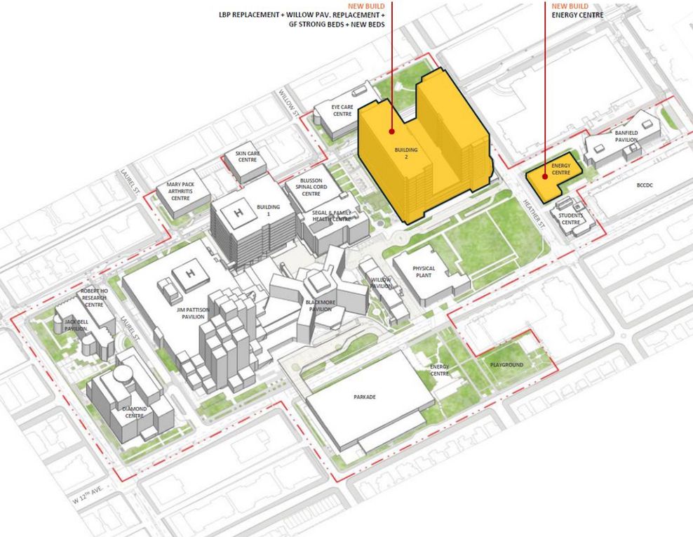 vancouver general hospital vgh redevelopment concept