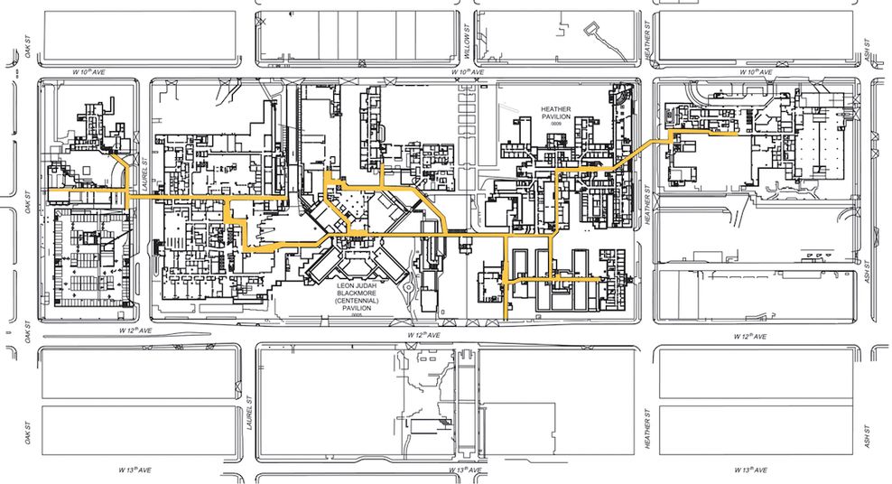 vancouver general hospital vgh tunnel map