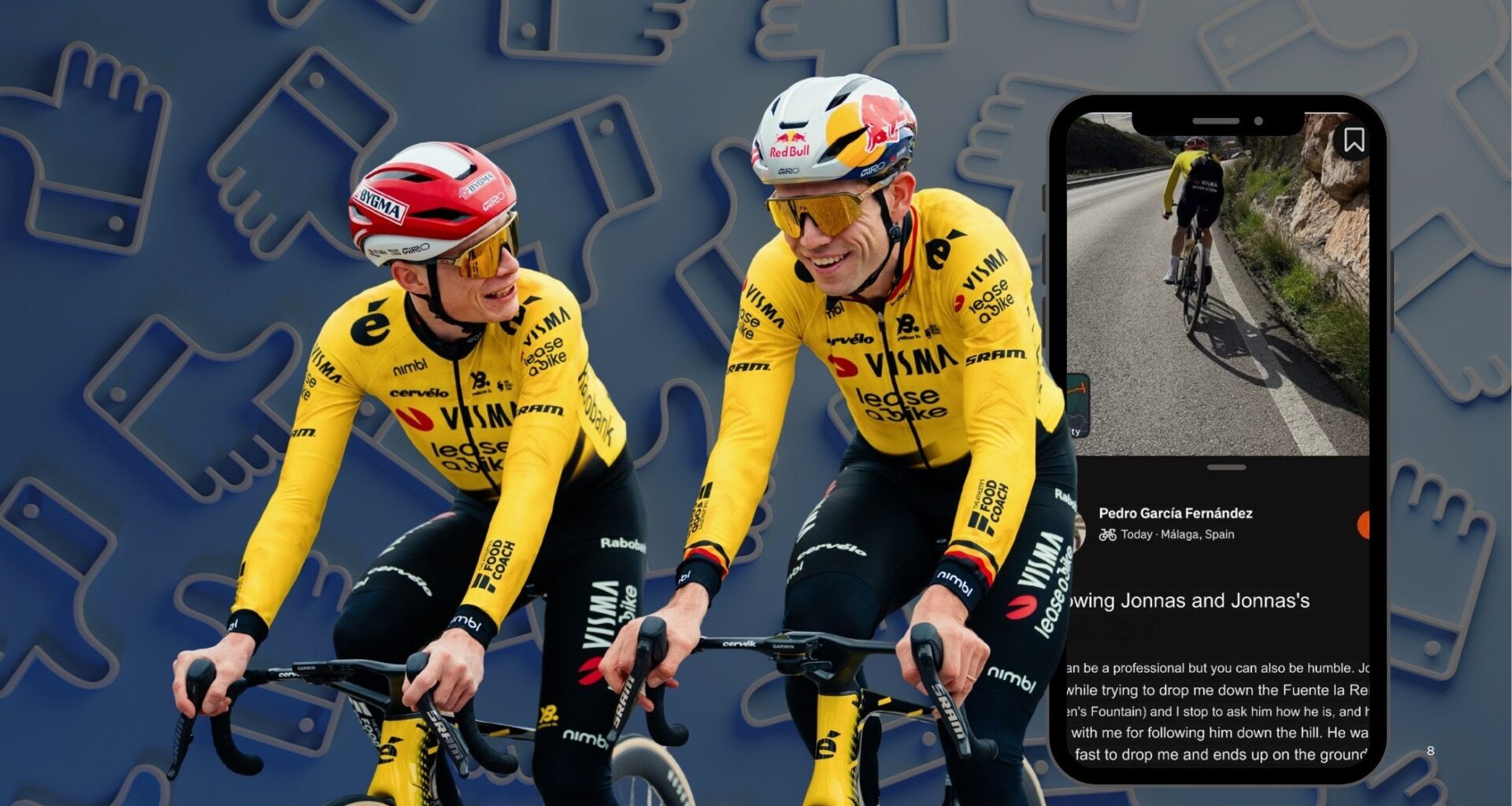 Vingegaard crash social media etiquette