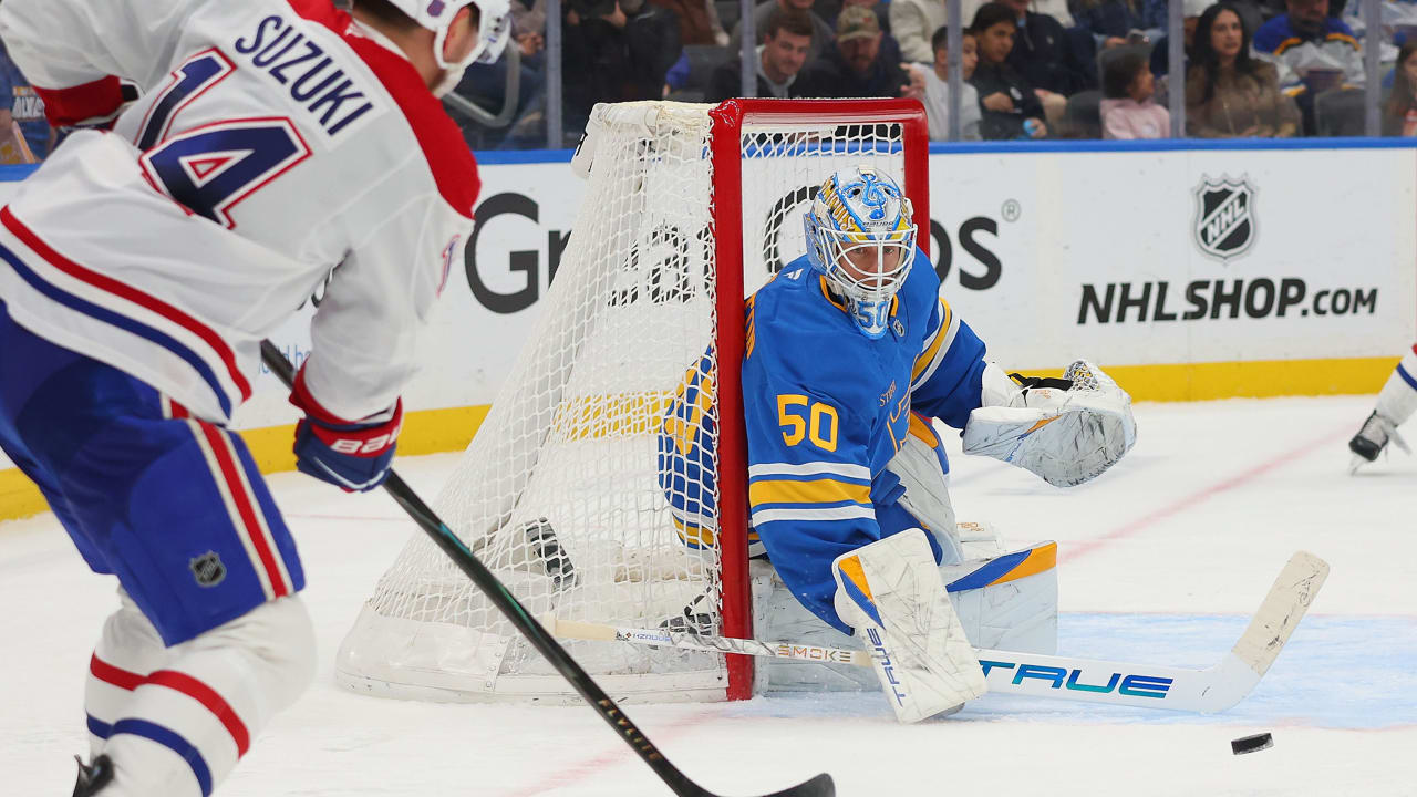 Binnington gets 1st shutout of season, Blues defeat Canadiens