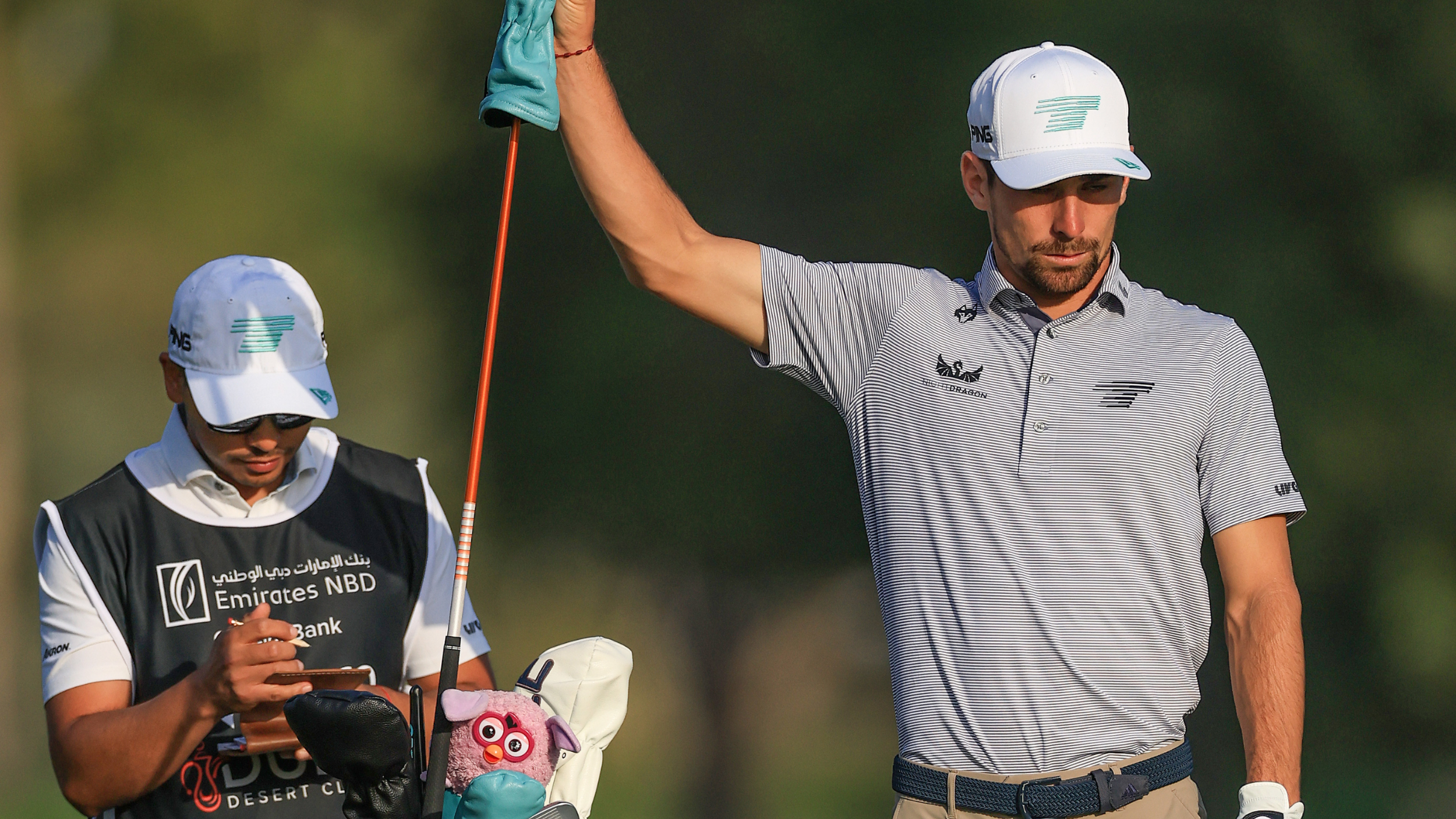 Joaquin Niemann at the Dubai Desert Classic