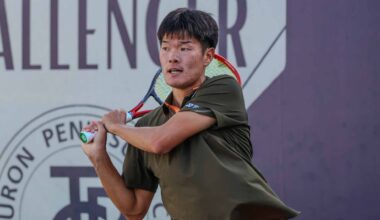 Michael Zheng, 21, is No. 182 in the PIF ATP Rankings.