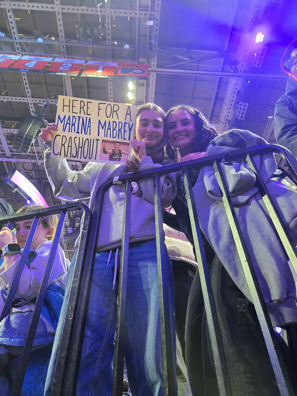 Several fans were hoping to see a signature Marina Mabrey crashout; instead, they saw her make Unrivaled history. (Cassandra Negley/Yahoo Sports)