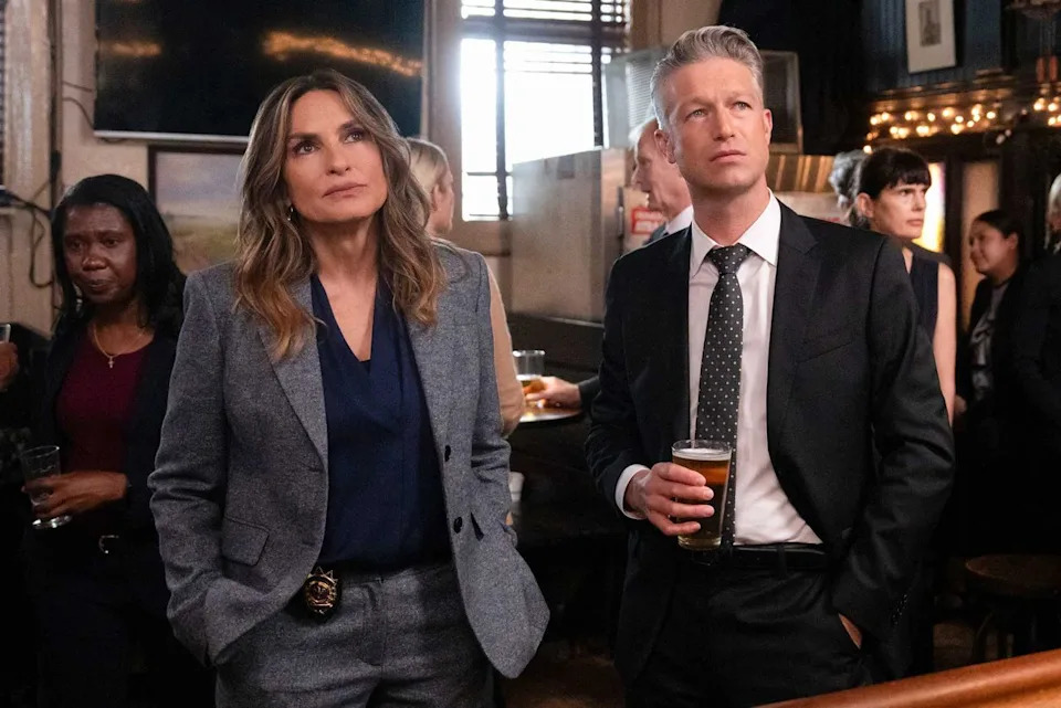 Mariska Hargitay as Capt. Olivia Benson, Peter Scanavino as A.D.A Dominick 