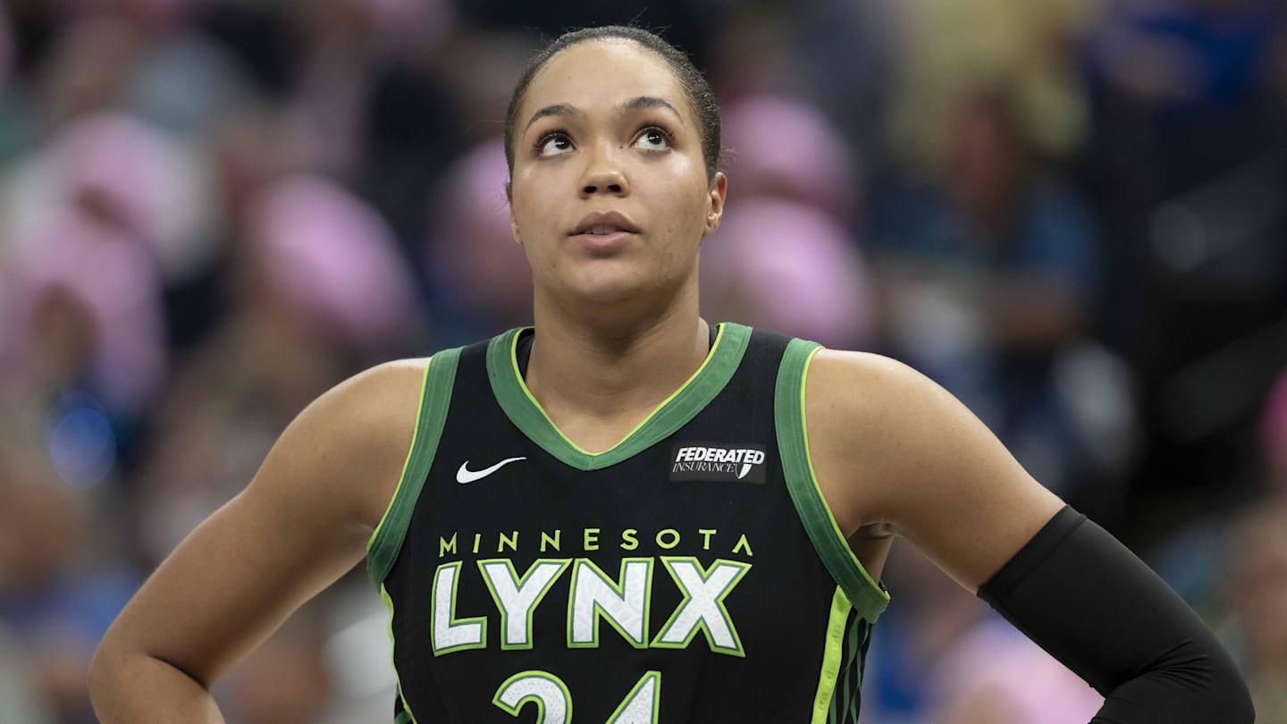 Sep 11, 2025; Minneapolis, Minnesota, USA; Minnesota Lynx forward Napheesa Collier (24) during the second half against the Golden State Valkyries at Target Center. Mandatory Credit: Jesse Johnson-Imagn Images
