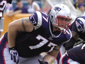 Brantford's Nick Kaczur played 68 games for the New England Patriots from 2005 to 2009.