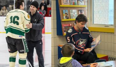 Mateychuk embraces family time and community during NHL break - SteinbachOnline.com