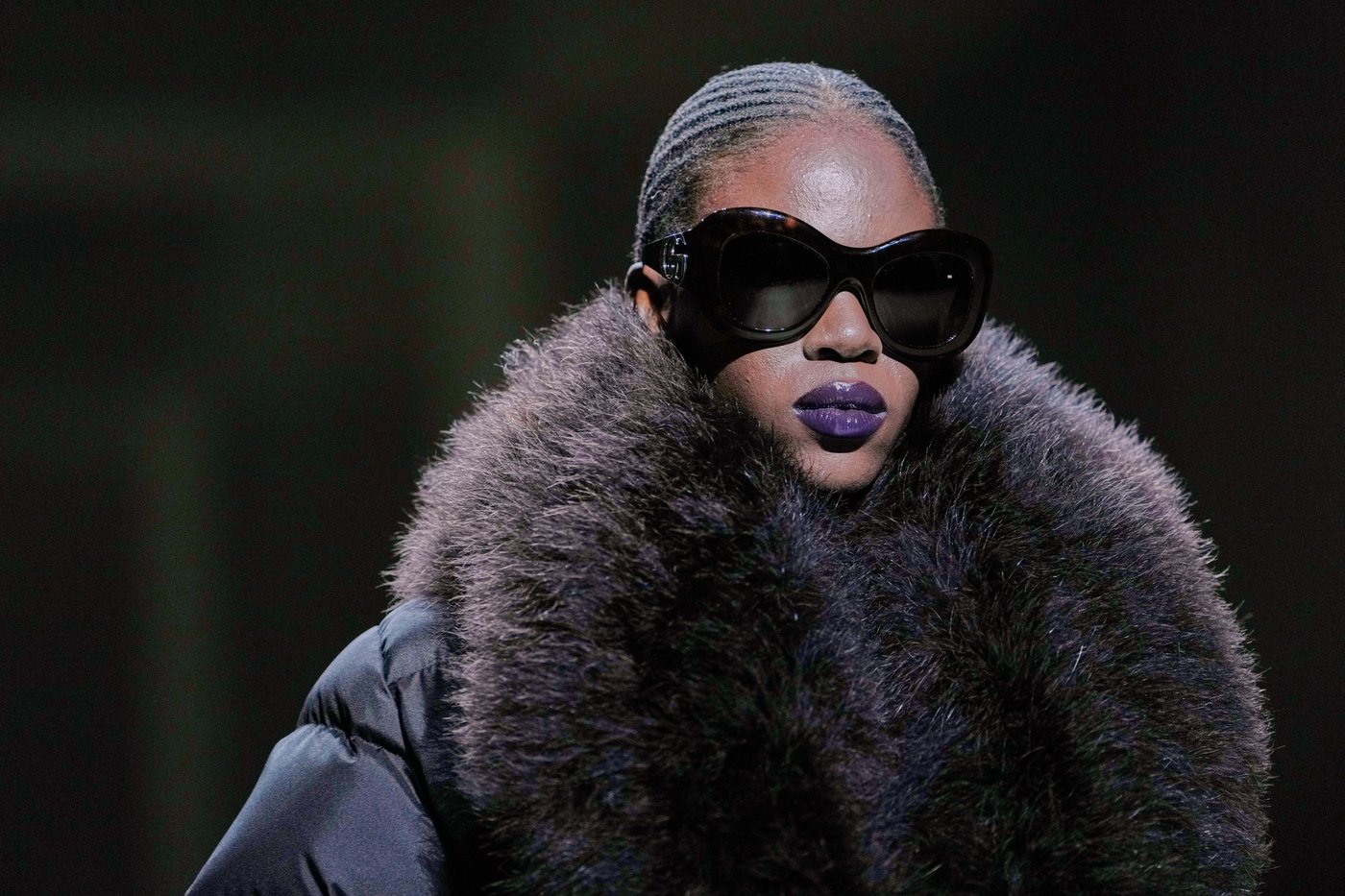 Kate Moss closes Demna's first Gucci show in a plunging gown and branded thong