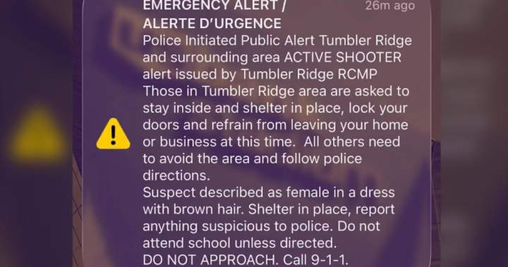 ‘Multiple victims’ in Tumbler Ridge B.C. school shooting, police say
