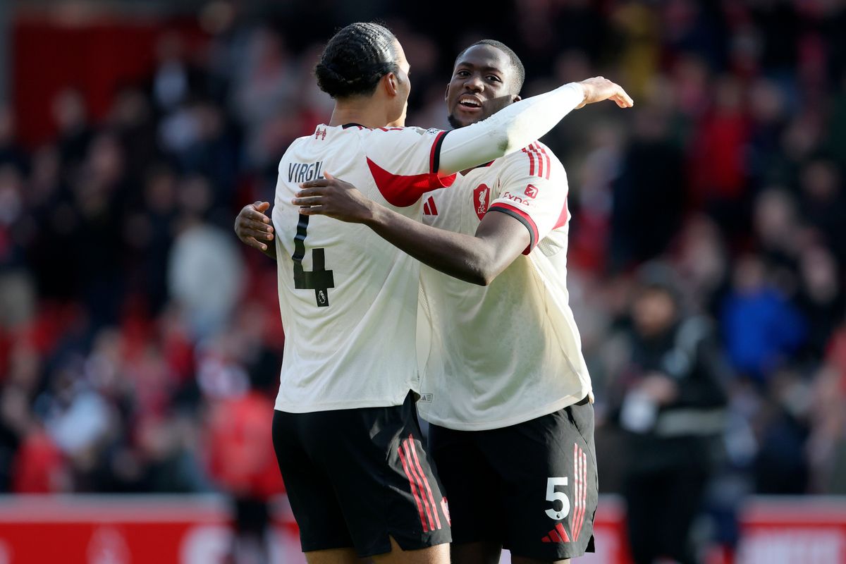 Virgil van Dijk and Ibrahima Konate