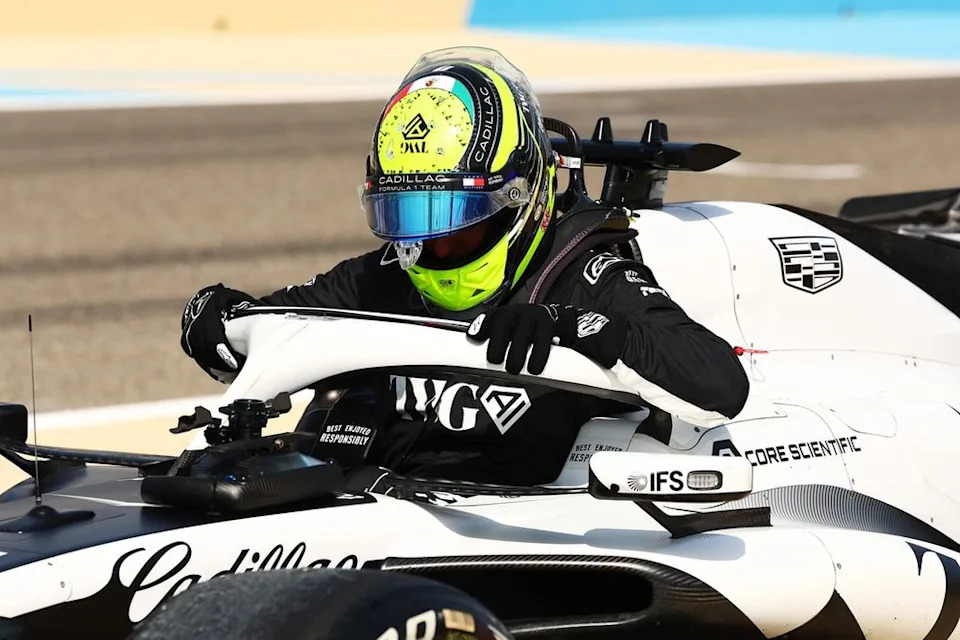 Sergio Perez and Cadillac caused the first red flag of the day