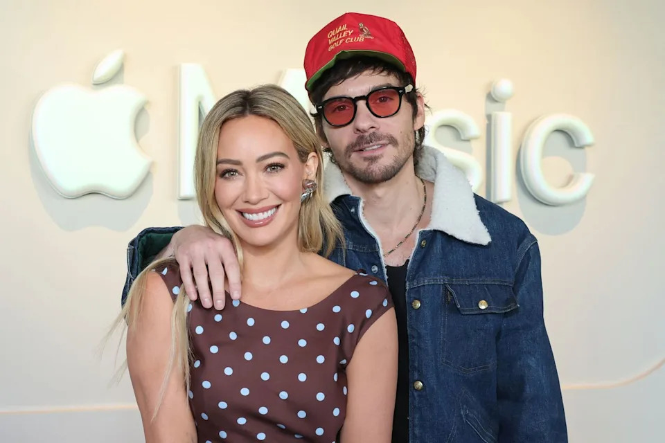 Hilary Duff and Matthew Koma at Apple Music Studios in Los Angeles in December 2025 Amy Sussman/Getty 