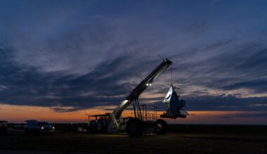 EXCITE mission being prepared to launch above New Mexico. Credit - NASA / Sophia Roberts