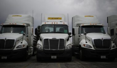 Trucking and logistics stocks drop on release of AI freight scaling tool