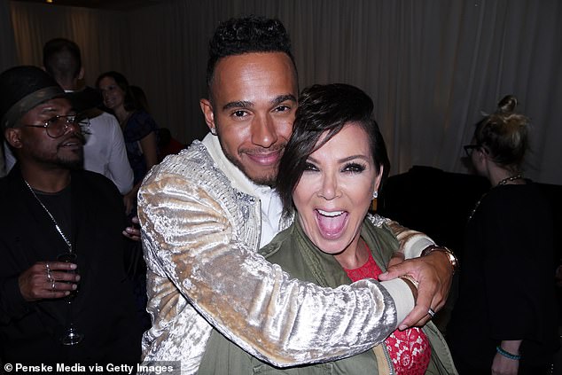 He has in the past spent time with the Kardashian family at Kim's house and high profile events. Pictured with the reality star's mother, Kris Jenner