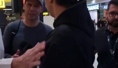 Vision has surfaced of tennis legend Rafael Nadal dealing with overzealous fan and budding content creator Adem Savran at Melbourne Airport