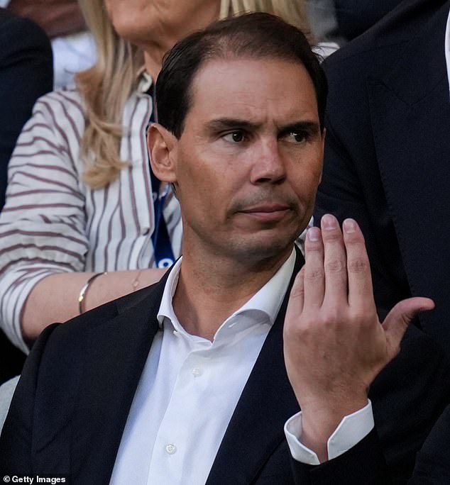 Despite having no media accreditation, Savran asked Nadal if he could 'answer two questions' - but the 22-time Grand Slam champion politely declined