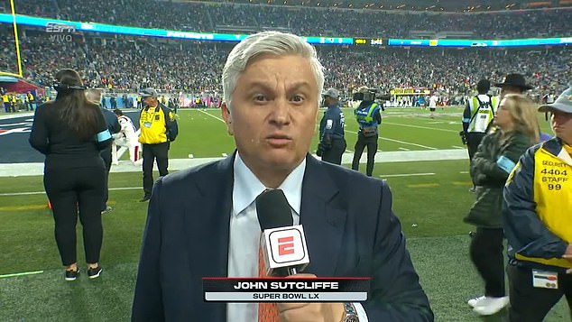 Sutcliffe said: 'To see a Latino, a Puerto Rican, on that stage. It's hard to explain what this means for our community.