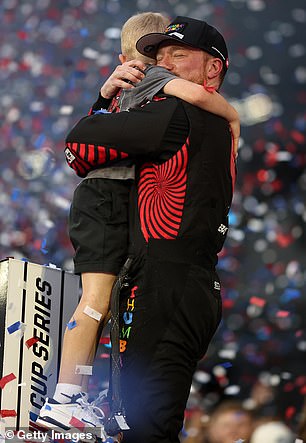 Tyler Reddick and his son Beau