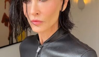 Demi Moore posed up a storm with her pet dog as she attended the Gucci show during Milan Fashion Week on Friday