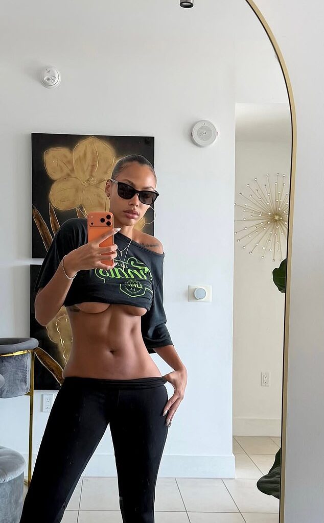 WNBA star Kysre Gondrezick has set pulses racing after sharing a racy picture on social media