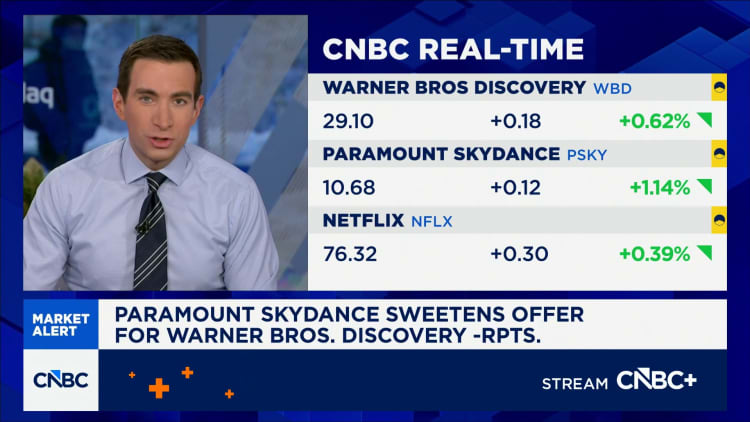Paramount Skydance sweetens offer for Warner Bros. Discovery: Reports