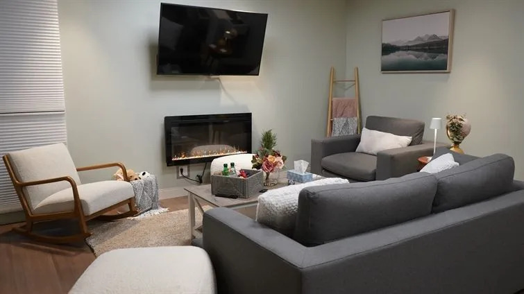 The safe room for victims of human trafficking at the Calgary International Airport that was opened last fall.