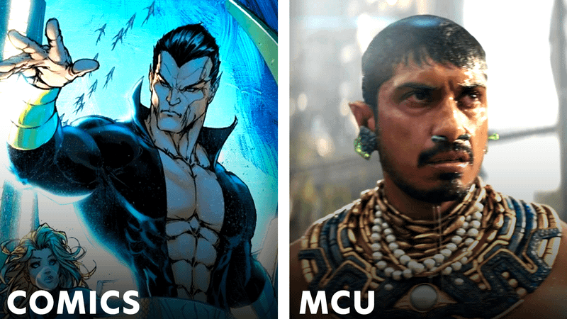 Namor in Marvel Comics vs the MCU.