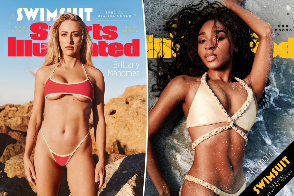 Brittany Mahomes and more NFL WAGs pose in bikinis for Sports Illustrated Swimswuit covers