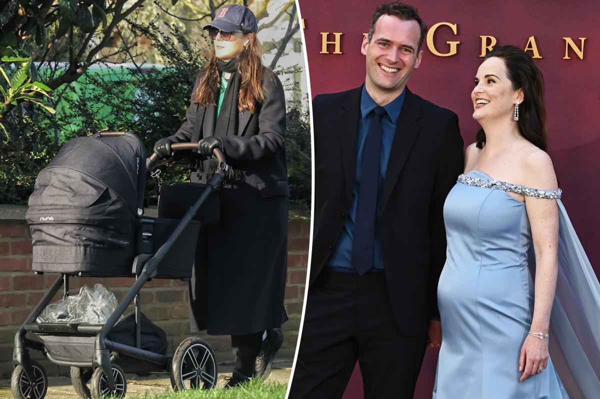 ‘Downton Abbey’ star Michelle Dockery welcomes first baby with Jasper Waller-Bridge