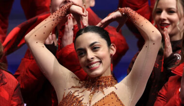 Canadian Olympic figure skater Madeline Schizas has the best excuse for a late homework assignment