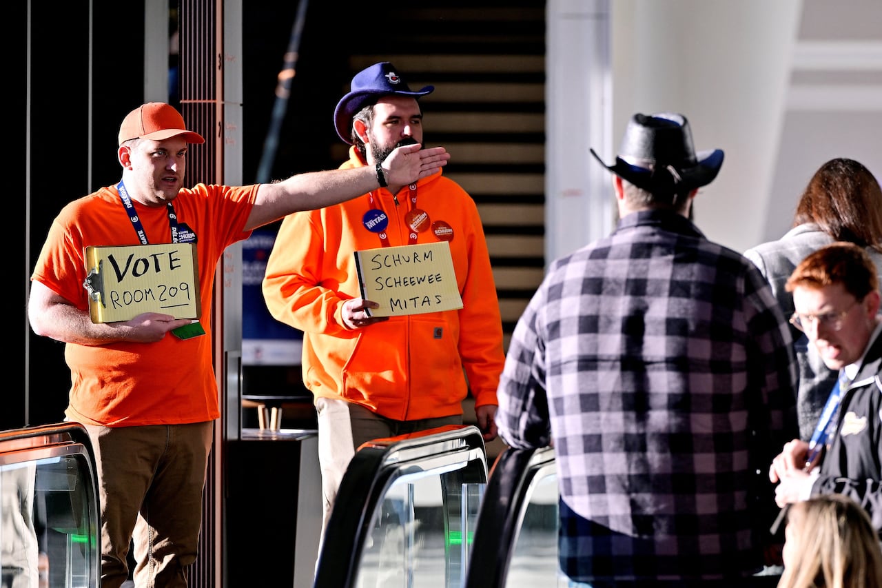 Conservative party members are directed to vote in the national council elections on the final day of the party's national convention for Canada's official opposition, in the wake of its April 2025 election loss, the day after the party's constitutio