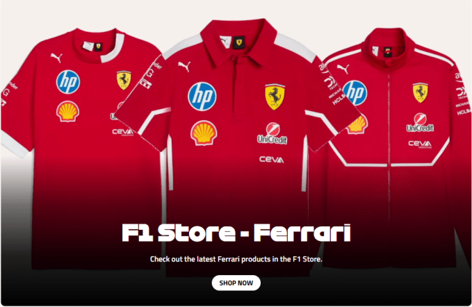 Ferrari F1 merchandise