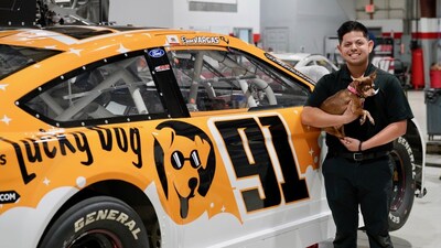 Lucky Dog Mobile Groomers Revs Up for First-Time NASCAR Sponsorship with the No. 91 Driver Ryan Vargas