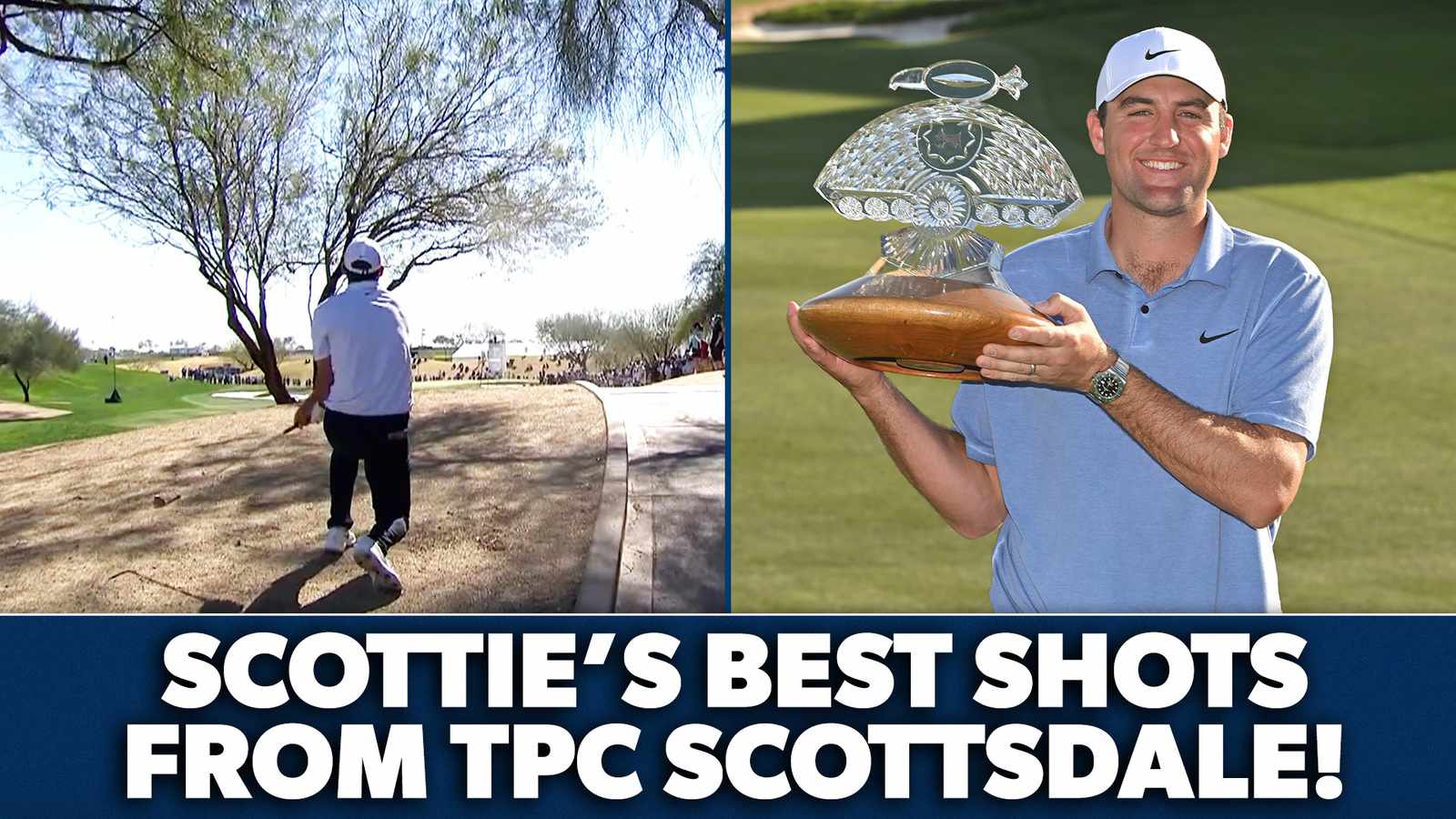 Scottie Scheffler’s best shots from WM Phoenix Open