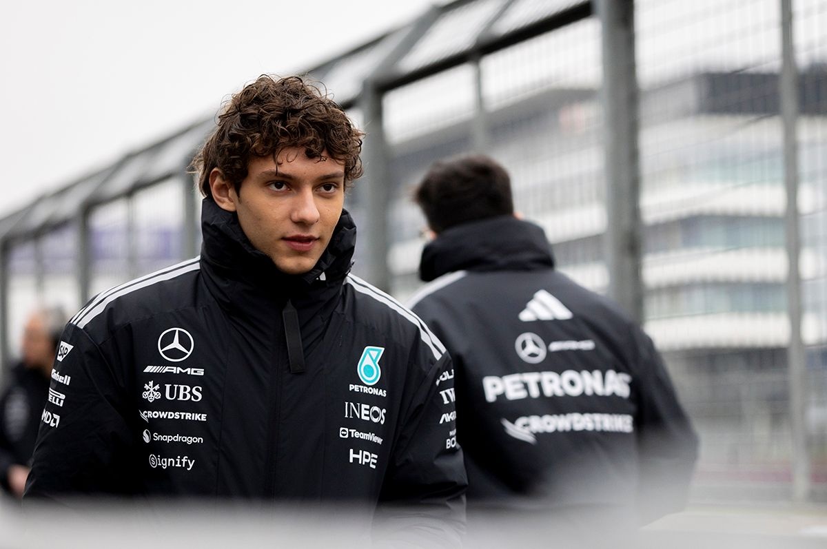 Andrea Kimi Antonelli collects ultra-rare Mercedes company car worth over £180,000