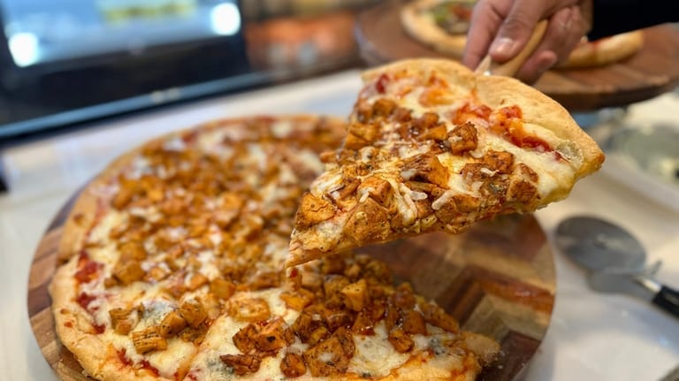 The gluten-free Buffalo chicken pie at Bare Naked Bakery in...