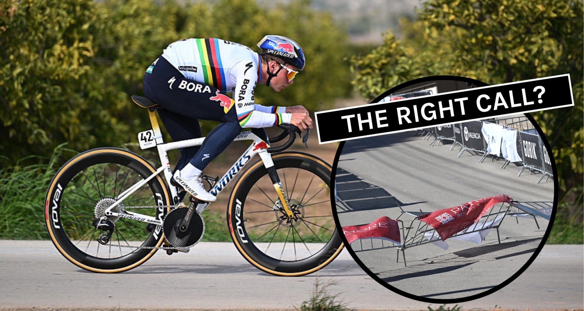 Evenepoel wins Valencia road bike TT