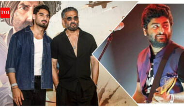 Suniel Shetty addresses Ahan Shetty entourage rumours, Arijit-Iulia collaboration, Prakash Raj reacts to Kangana Ranaut: Top 5 entertainment news |