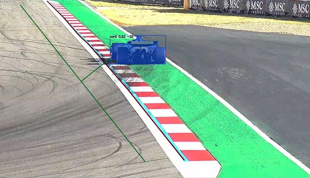Using computer vision, RaceWatch is able to recognise and report any track limits