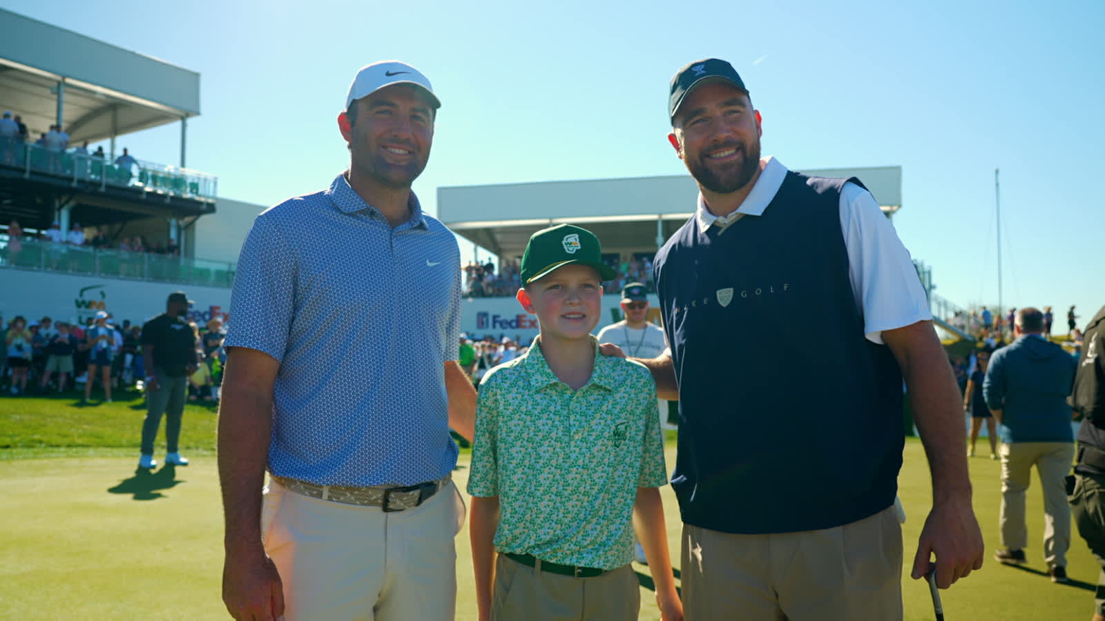 Scottie Scheffler, Travis Kelce make a wish come true at WM Phoenix Open