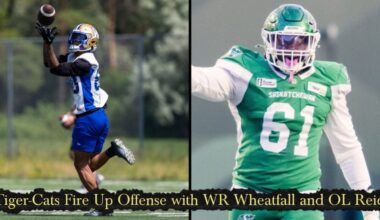 Tiger-Cats Fire Up Offense with WR Wheatfall and OL Reid