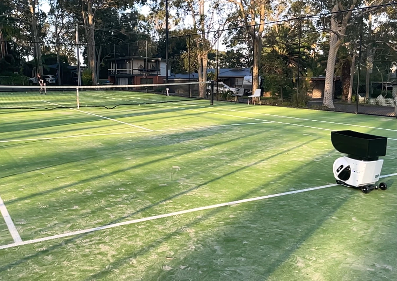 I swear I was resting between balls, not assuming a stance like I was playing cricket