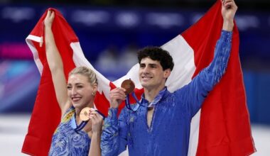 Gilles and Poirier's ice dance win brings Canada's medal count up to 4