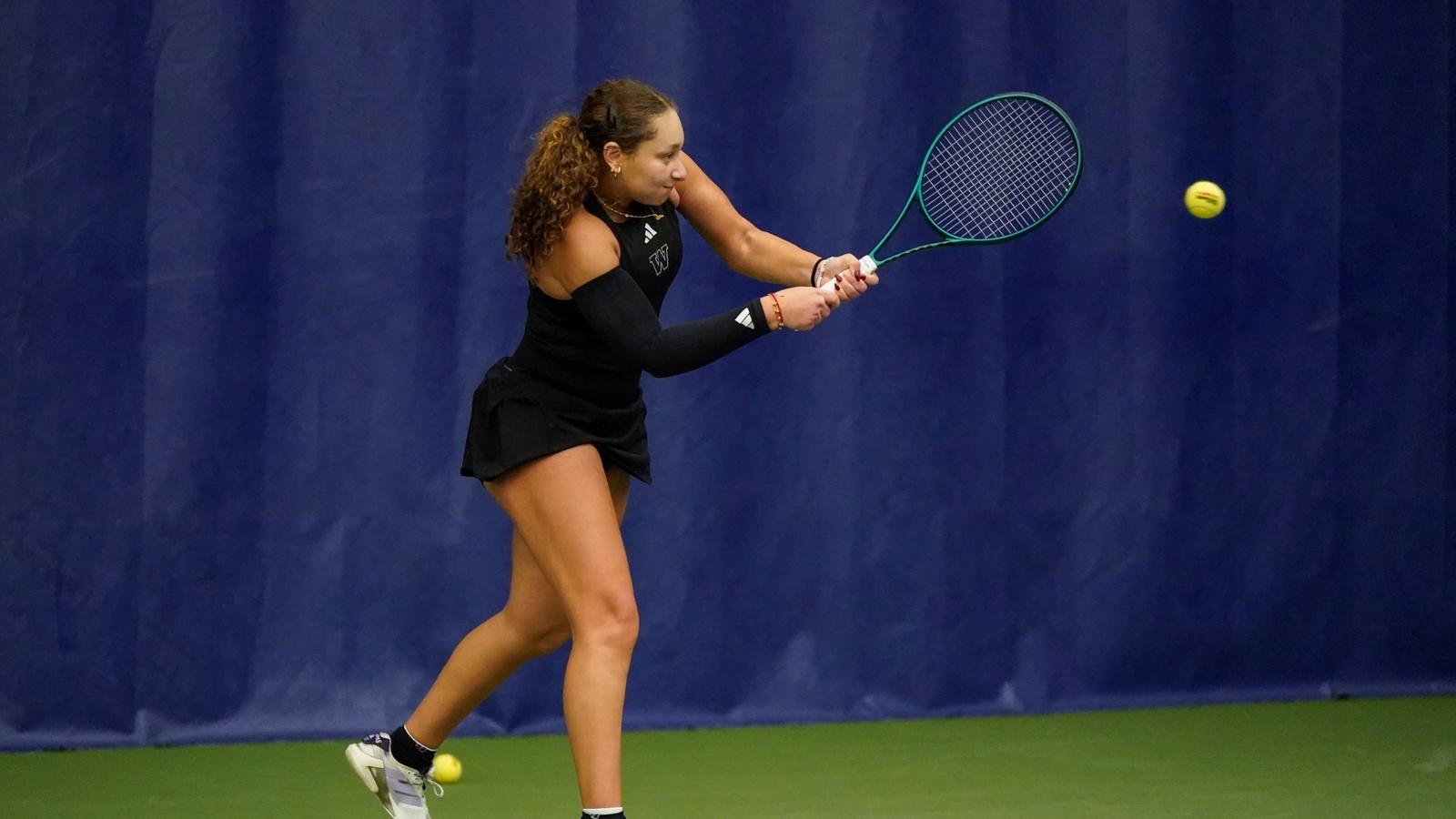Reece Carter prepares to hit the ball