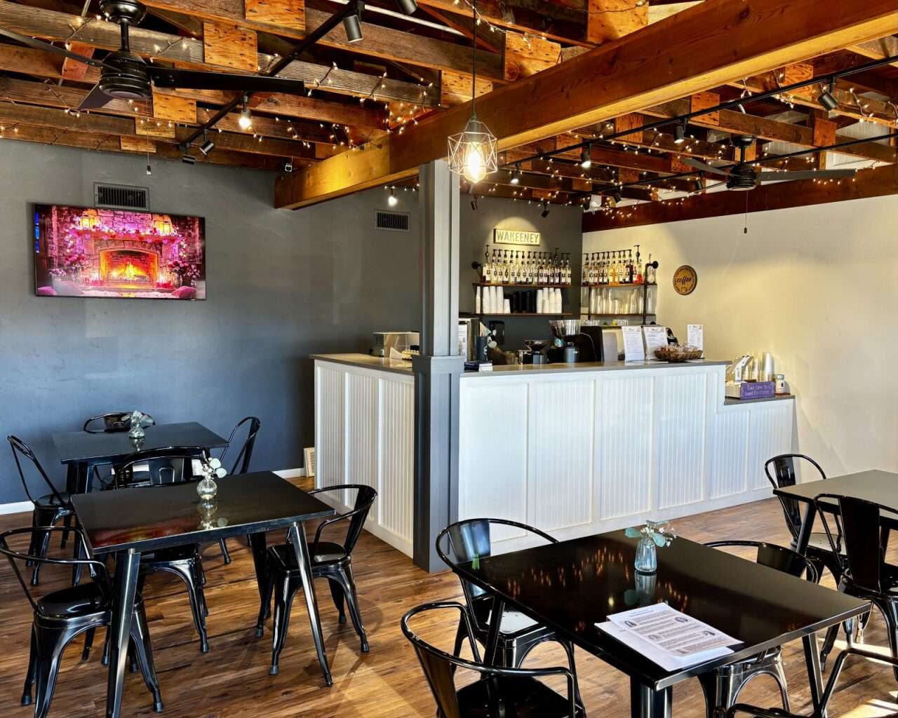 The seating area and front counter of The Well-Center for Hope Coffee Shop. Photo by Tony Guerrero/Hays Post