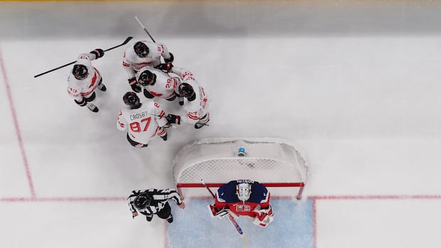 Canada blanks Czechia 5-0 in men's hockey, as NHLers return to the ice after 12-year Olympic absence