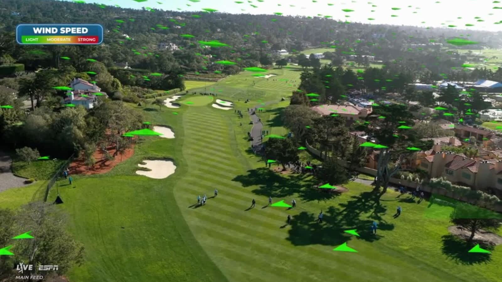 Weather Applied Metrics technology spotlights how wind, temperature impacts Pebble Beach