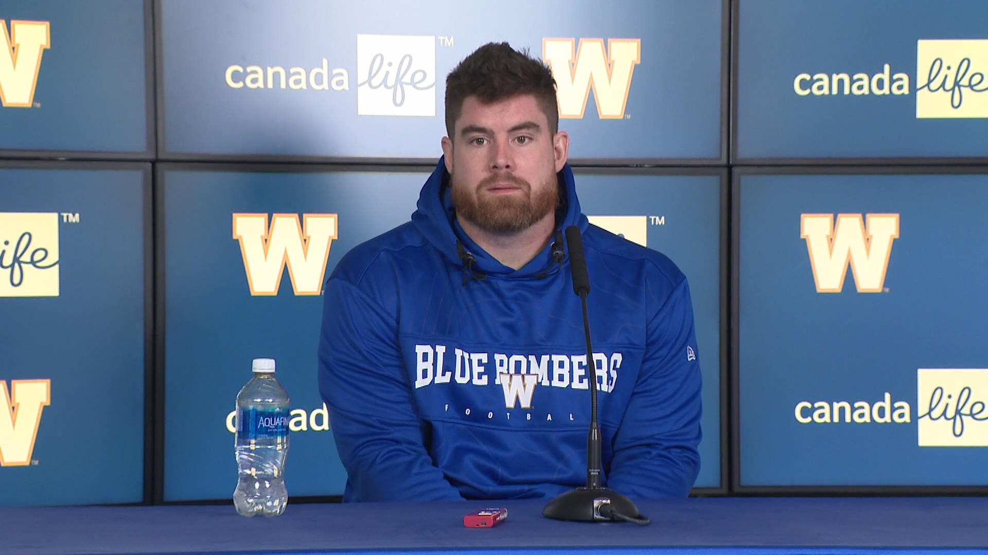 Click to play video: 'RAW: Blue Bombers Jake Ceresna Interview – Feb. 10'